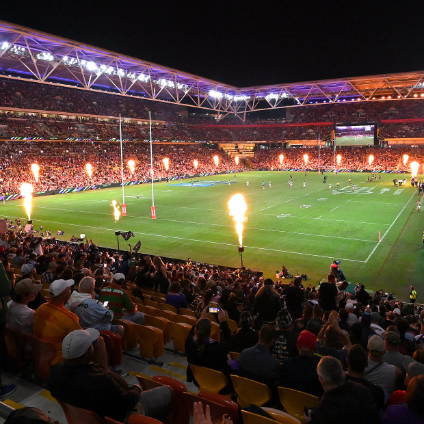 A packed Suncorp Stadium at last month’s Magic Round.