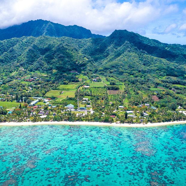 Rarotonga, Cook Islands, a six-hour direct flight from Sydney.