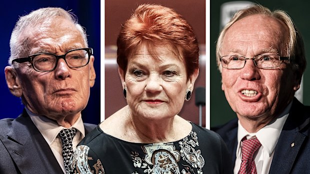 Bob Carr, Pauline Hanson, Peter Beattie 