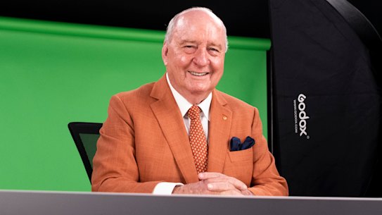 Alan Jones at his new Chippendale studio ahead of the relaunch of his digital television program next week.