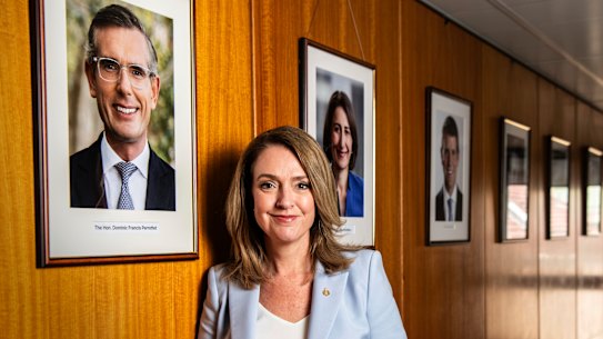 Kellie Sloane and the wall of fame.