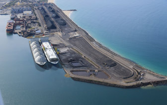 A photographic impression of the Port Kembla LNG terminal.