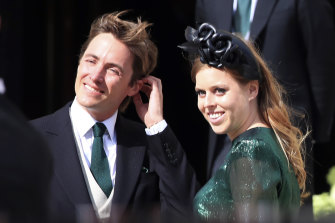 Britain’s Princess Beatrice with husband Edoardo Mapelli Mozzi.
