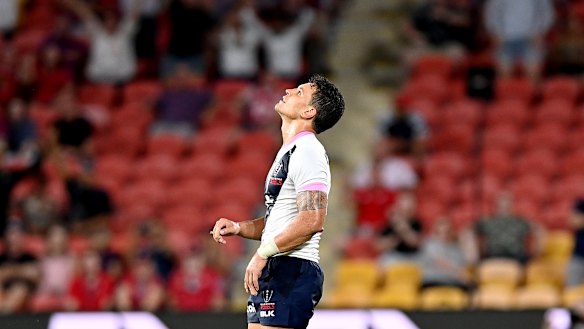 Matt To’omua missed a penalty that would have won the game against the Reds with the last kick.