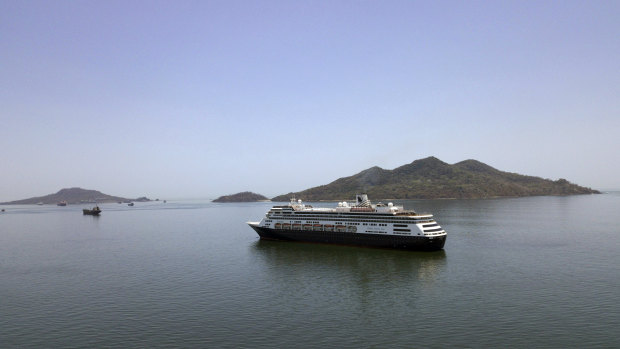 The Zaandam cruise ship.