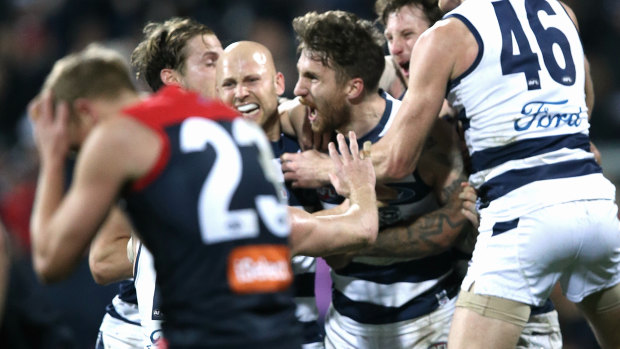 Zach Tuohy wins the game after the siren for the Cats.