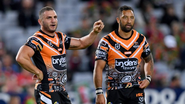 Together again: Robbie Farah and Benji Marshall have played most of their careers together at the Tigers.
