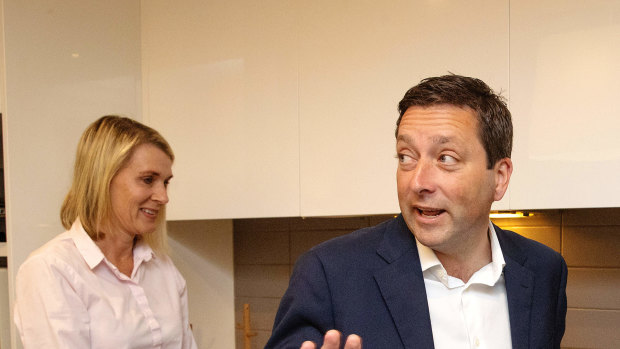 Victorian Opposition Leader Matthew Guy on the campaign trail this week.