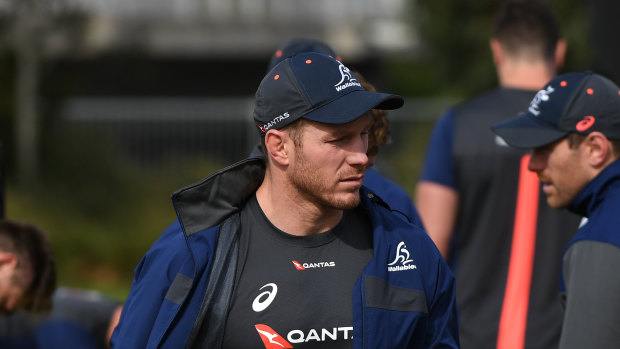 David Pocock trained with the Wallabies this week but will again miss the Test match with next month's World Cup in mind.