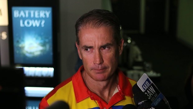 Marcus Ashcroft was a triple premiership player at the Lions before becoming Gold Coast. football manager