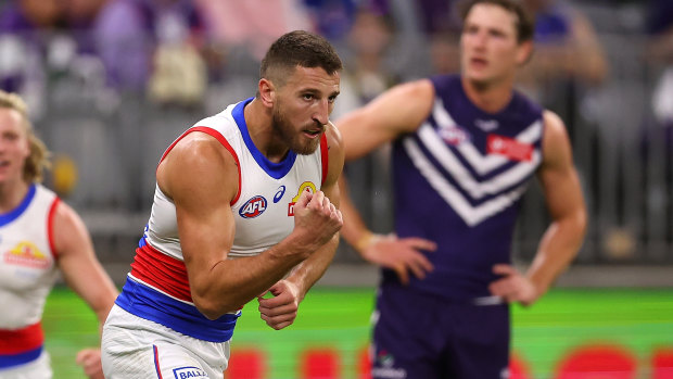 Marcus Bontempelli is number one for clearances after six rounds.
