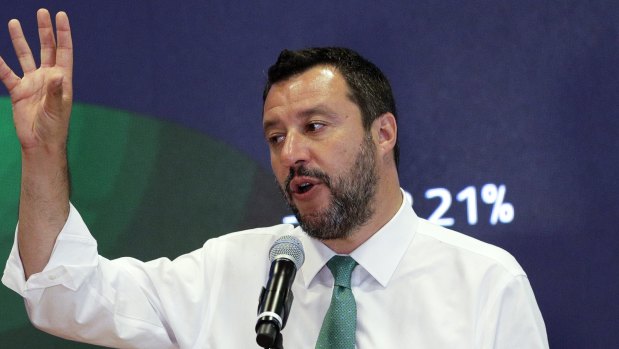 Italy's Deputy Premier and Minister of the Interior, Matteo Salvini.