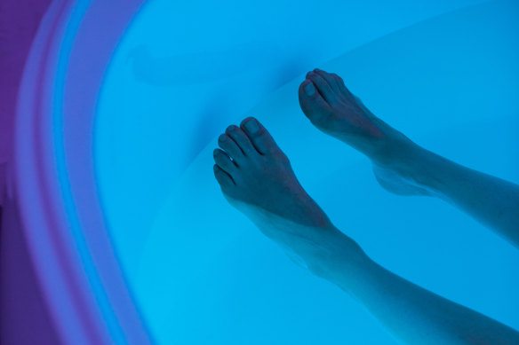 After engaging in flotation therapy for the first time, Kate Engler had the “most refreshing, deepest sleep”.