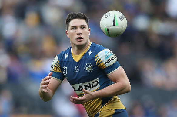 Mitchell Moses was perfect with the boot as Parramatta piled on five unanswered tries.