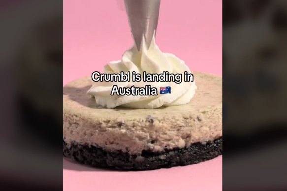 The organisers used real videos from the official Crumbl account. 