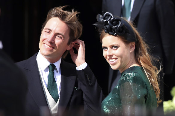 Britain’s Princess Beatrice with husband Edoardo Mapelli Mozzi.
