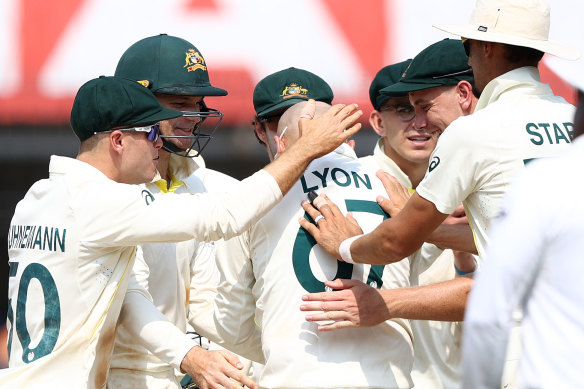 Nathan Lyon’s 8-64 was one of the finest displays of his long career.