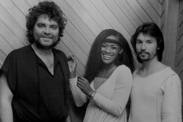 Doug Parkinson as Judas, Marcia Hines as Mary Magdalene and Trevor White as Jesus from the 1972 Australian production.