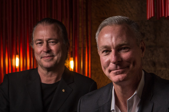 Neil Perry (left) and Rockpool Dining Group chief executive Thomas Pash.