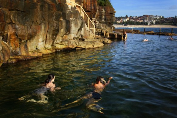 The 20-metre pool is Australia's last remaining coastal baths for women and children only and is listed with the National Trust.