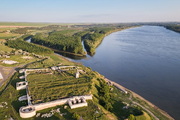Capidava Fortress on the banks of Danube, Romania.