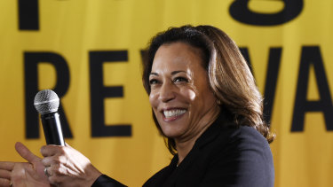 Democratic presidential candidate Senator Kamala Harris.