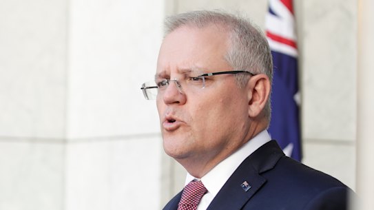 Treasurer Josh Frydenberg and Prime Minister Scott Morrison.