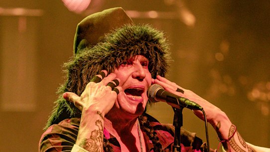 Ian Astbury spent most of the show determined to pick a fight with anyone and anything.