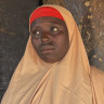 Rashidat Hamza, whom her five children were abducted at the LEA Primary and Secondary School, is photographed at her house in Kuriga, Kaduna state, Nigeria.