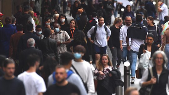 Data shows pedestrian activity has returned to 72 per cent of pre-pandemic levels.