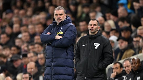 Tottenham manager Ange Postecoglou did not have much to celebrate during the Spurs’ 3-nil loss to Fulham. 