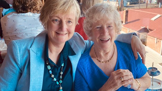 Sue Williams (left) and her mum, TKTK.