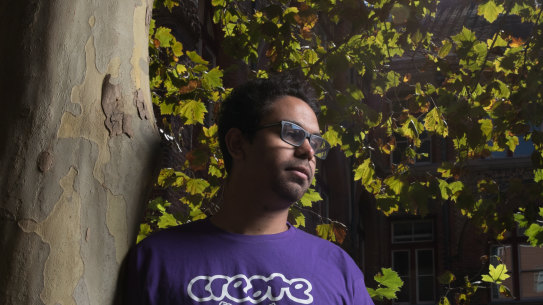 David Whyman, who grew up in foster care, is now living in student accommodation.