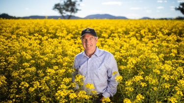 GrainCorp chief executive Robert Spurway has announced record half-year profits.