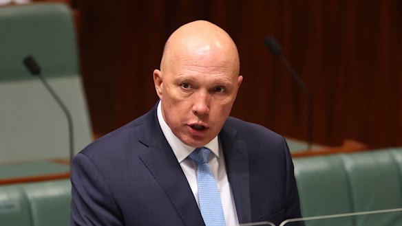 Defence Minister Peter Dutton, pictured in August.