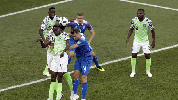 Bugged: There has been an issue with insects in Volograd, where Nigeria beat Iceland 2-0.