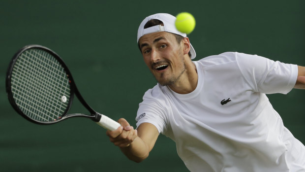 Comeback: Bernard Tomic won 8-6 in the deciding third set for victory in China.