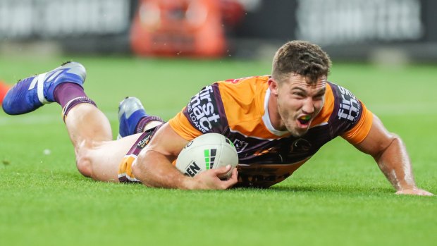 Contribution: Corey Oates did his best for Brisbane with two tries but it wasn't enough for his side.
