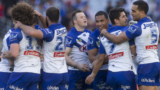 Reprieve: The Bulldogs have had their Mad Monday fine halved.