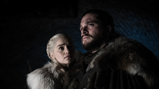 Daenerys Targaryen and Jon Snow  in the final season of Game of Thrones.