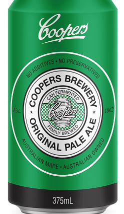 Coopers Original Pale Ale will now be sold in a can.