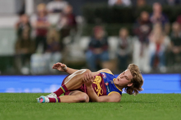 Will Ashcroft’s season ended against Geelong when he suffered an ACL injury.