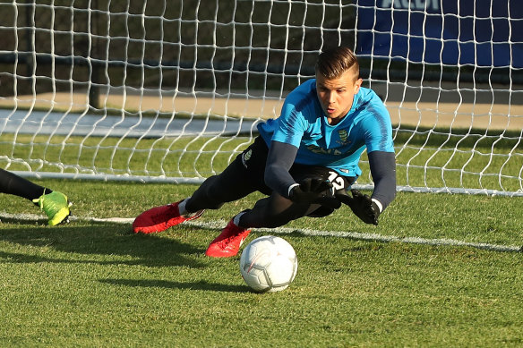 Mitch Langerak has made only a handful of Socceroos appearances despite a career that continues to blossom at club level.