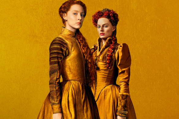 Saoirse Ronan and Margot Robbie star in Josie Rourke’s Mary Queen of Scots, Focus Features, 2018.