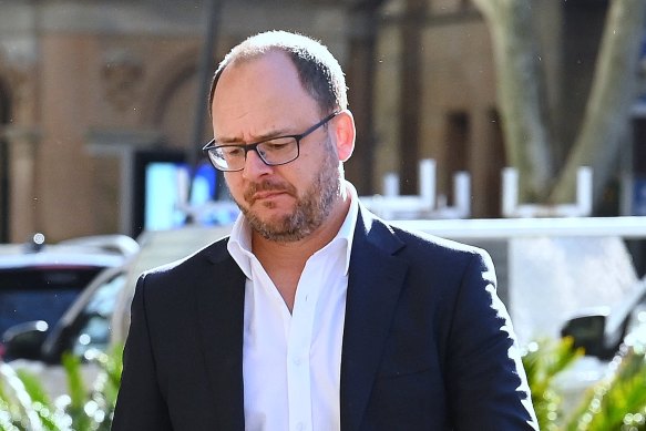 ABC Investigations journalist Mark Willacy outside the Federal Court in Sydney on Monday.