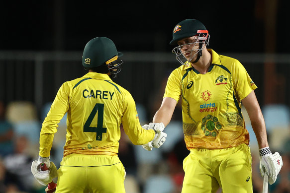 Alex Carey and Cameron Green shared a match-winning 158-run part against New Zealand.