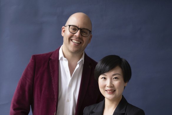 Rael Ross, co- founder of Butn and Linda Liu, managing director of Easi. 