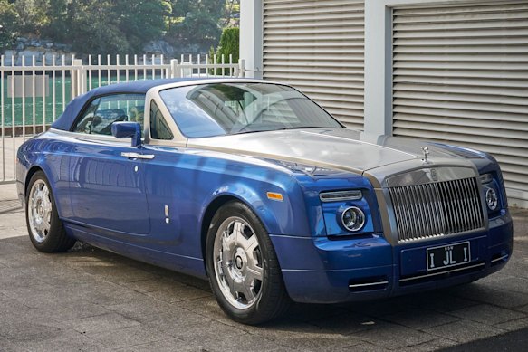 Laws’ much-loved 2007 Rolls-Royce Phantom Drophead Coupe. 