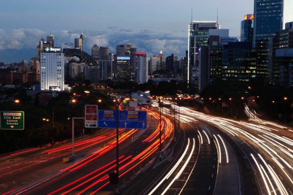 The Western Harbour Tunnel will connect to the Warringah Freeway on Sydney's north shore.