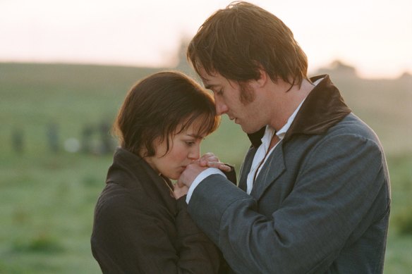 Keira Knightley and Matthew MacFadyen in the 2005 film Pride and Prejudice.